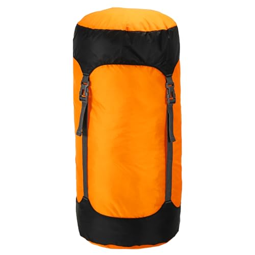 PATIKIL Kompressionssack, 35L XL Größe, wasserdichter Schlafsack-Aufbewahrungssack, tragbarer Kompressionssack für Rucksackreisen und Camping, Orange von PATIKIL