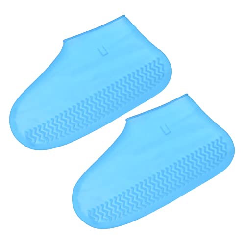 PATIKIL L Faltbar Wasserdicht Silikon Schuhbezug Wiederverwendbar rutschfest Überschuhe Regenstiefel Schuhbezug Beschützer Galoschen für Draußen Regen Schnee Blau PATIKIL L Faltbar Wasserdicht Silikon Schuhbezug Wiederverwendbar rutschfest Überschuhe Regenstiefel Schuhbezug Beschützer Galoschen für Draußen Regen Schnee Blau von PATIKIL