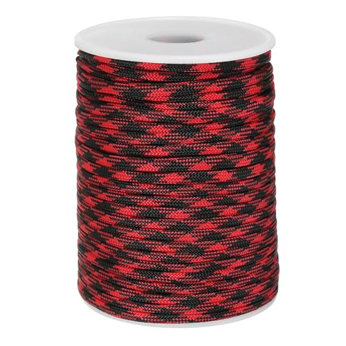 PATIKIL Paracord Seil 330lb, 4mm 7 Stränge Lanyard Spule Schnur für Zelt Camping, Hängematte, Wandern, Angeln, Survival Armband, DIY Projekte, Rot und Schwarz kariert, 30m PATIKIL Paracord Seil 330lb, 4mm 7 Stränge Lanyard Spule Schnur für Zelt Camping, Hängematte, Wandern, Angeln, Survival Armband, DIY Projekte, Rot und Schwarz kariert, 30m von PATIKIL