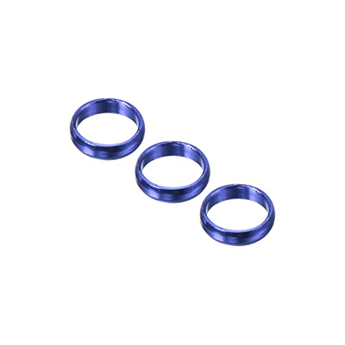 PATIKIL Pfeil Schachtringe Aluminum Pfeil O-Ring Zubehör für Plastik und Nylon Schächte - 3Pack (Blau) von PATIKIL