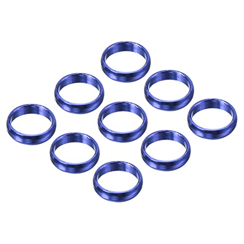 PATIKIL Pfeil Schachtringe Aluminum Pfeil O-Ring Zubehör für Plastik und Nylon Schächte - 9Pack (Blau) von PATIKIL