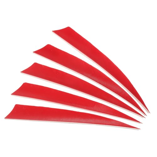 PATIKIL Pfeilfedern 50er Pack 5 Zoll Pfeil Türkei Feder Fletch Linker Flügel Fletching Rot Pfeil-Befiederung für DIY Zielschießen PATIKIL Pfeilfedern 50er Pack 5 Zoll Pfeil Türkei Feder Fletch Linker Flügel Fletching Rot Pfeil-Befiederung für DIY Zielschießen von PATIKIL