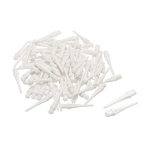 PATIKIL Plastik Dartspitzen 50 Pack 2BA Gewinde Weich Dart Spitzen Ersatz Plastik Spitze Weich Spitze Dart Zubehör Weiß PATIKIL Plastik Dartspitzen 50 Pack 2BA Gewinde Weich Dart Spitzen Ersatz Plastik Spitze Weich Spitze Dart Zubehör Weiß von PATIKIL