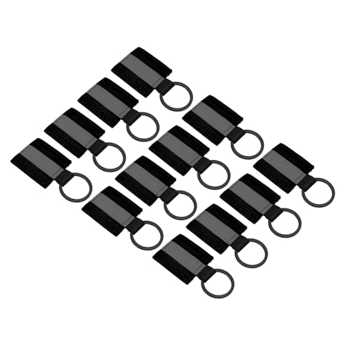 PATIKIL Reflektierende Schlüsselanhänger-Tags, 12er Pack Reflektierende Reißverschluss-Ziehlaschen aus Nylon, Schlüsselanhänger mit hoher Sichtbarkeit Schwarz PATIKIL Reflektierende Schlüsselanhänger-Tags, 12er Pack Reflektierende Reißverschluss-Ziehlaschen aus Nylon, Schlüsselanhänger mit hoher Sichtbarkeit Schwarz von PATIKIL