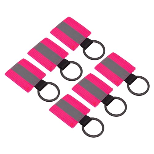 PATIKIL Reflektierende Schlüsselanhänger-Tags, 6er-Pack Reflektierende Reißverschluss-Ziehlaschen aus Nylon, Schlüsselanhänger mit hoher Sichtbarkeit Pink PATIKIL Reflektierende Schlüsselanhänger-Tags, 6er-Pack Reflektierende Reißverschluss-Ziehlaschen aus Nylon, Schlüsselanhänger mit hoher Sichtbarkeit Pink von PATIKIL