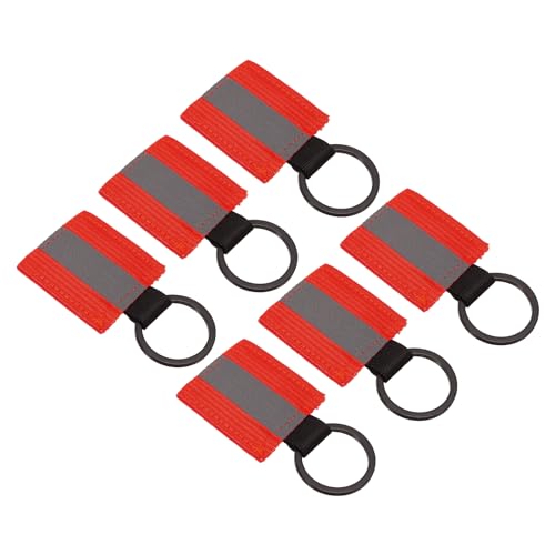 PATIKIL Reflektierende Schlüsselanhänger-Tags, 6er Pack Reflektierende Reißverschluss-Zipper-Anhänger aus Nylon, hohe Sichtbarkeit, Reflektoren-Tags Hundehalsband, Rot PATIKIL Reflektierende Schlüsselanhänger-Tags, 6er Pack Reflektierende Reißverschluss-Zipper-Anhänger aus Nylon, hohe Sichtbarkeit, Reflektoren-Tags Hundehalsband, Rot von PATIKIL