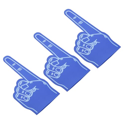 PATIKIL Schaum Finger 18" 3 Pack DIY Leer Schaum Hand Cheerleading für Leichtathletik Sport Spiel Veranstaltungen Blau PATIKIL Schaum Finger 18" 3 Pack DIY Leer Schaum Hand Cheerleading für Leichtathletik Sport Spiel Veranstaltungen Blau von PATIKIL