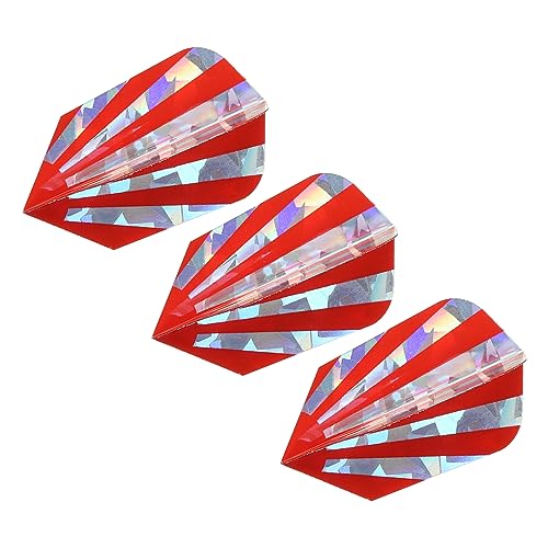 PATIKIL Schlanke Dartflüge 3 Pack PET Einmaliges Design Dart Zubehör für Stahl Spitze Dart und Weich Spitze Pfeile Rot PATIKIL Schlanke Dartflüge 3 Pack PET Einmaliges Design Dart Zubehör für Stahl Spitze Dart und Weich Spitze Pfeile Rot von PATIKIL