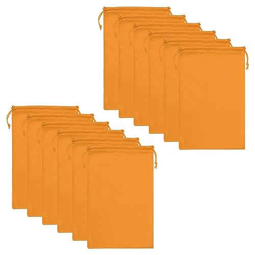 PATIKIL Skibrille Tasche 12 Packung Weich Mikrofaser Schneebrille Schützende Lagerung Gehäuse Hülse Kordelzug Etui für Kamera Linsen Sonnenbrille Brillengläser Orange PATIKIL Skibrille Tasche 12 Packung Weich Mikrofaser Schneebrille Schützende Lagerung Gehäuse Hülse Kordelzug Etui für Kamera Linsen Sonnenbrille Brillengläser Orange von PATIKIL