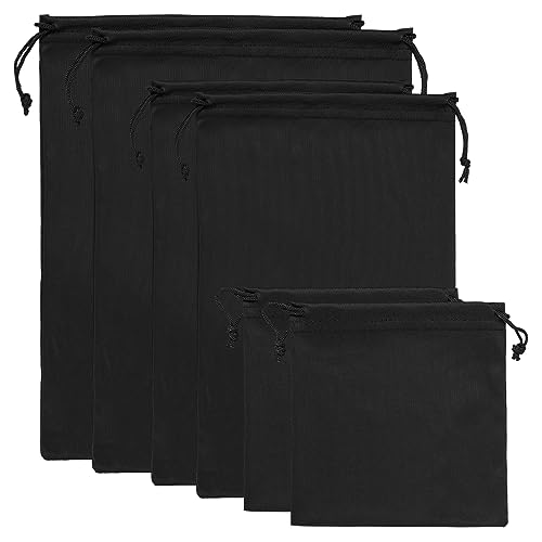 PATIKIL Skibrille Tasche 6 Packung Mikrofaser Beutel Schützende Lagerung Gehäuse Hülse (5.9" x 5.9" 10.6" x 7.1" 11.8" x 9.1") Schwarz von PATIKIL