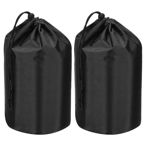 PATIKIL Stuff Sack, 2 Stück 25 x 50 cm Wasserdichter Outdoor-Aufbewahrungssack Tragbarer Zugverschluss-Staubschutzbeutel Leichter Schlafsack für Camping Wandern Reisen, Schwarz PATIKIL Stuff Sack, 2 Stück 25 x 50 cm Wasserdichter Outdoor-Aufbewahrungssack Tragbarer Zugverschluss-Staubschutzbeutel Leichter Schlafsack für Camping Wandern Reisen, Schwarz von PATIKIL