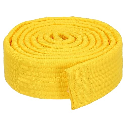 PATIKIL Taekwondo Farbe Rangliste Gürtel 1.5" x5.9Ft 1.8m Polyester Kampfsport Judo Karate Gürtel für Lehrpraxis Gelb PATIKIL Taekwondo Farbe Rangliste Gürtel 1.5" x5.9Ft 1.8m Polyester Kampfsport Judo Karate Gürtel für Lehrpraxis Gelb von PATIKIL