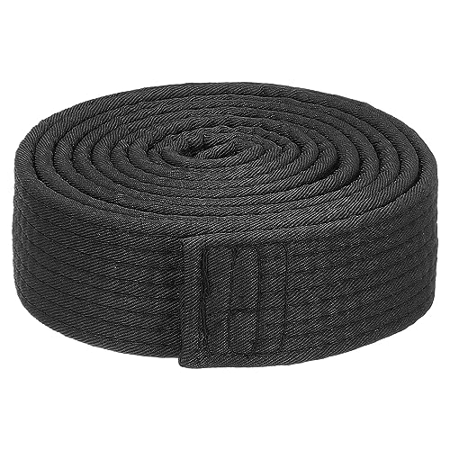 PATIKIL Taekwondo Farbe Rangliste Gürtel 1.5" x6.5Ft 2.0m Polyester Kampfsport Judo Karate Gürtel für Lehrpraxis Schwarz PATIKIL Taekwondo Farbe Rangliste Gürtel 1.5" x6.5Ft 2.0m Polyester Kampfsport Judo Karate Gürtel für Lehrpraxis Schwarz von PATIKIL