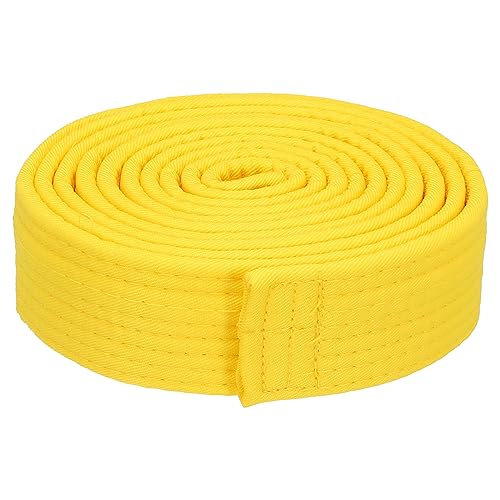 PATIKIL Taekwondo Farbe Rangliste Gürtel 1.5" x8.5Ft 2.6m Polyester Kampfsport Judo Karate Gürtel für Lehrpraxis Gelb PATIKIL Taekwondo Farbe Rangliste Gürtel 1.5" x8.5Ft 2.6m Polyester Kampfsport Judo Karate Gürtel für Lehrpraxis Gelb von PATIKIL