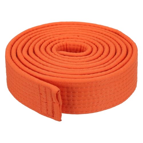 PATIKIL Taekwondo Farbgürtel 1,6" x7,9 Fuß 2,4m, Polyester Kampfkunst Judo Karate Gürtel für Trainer Unterricht Praxis, Orange PATIKIL Taekwondo Farbgürtel 1,6" x7,9 Fuß 2,4m, Polyester Kampfkunst Judo Karate Gürtel für Trainer Unterricht Praxis, Orange von PATIKIL