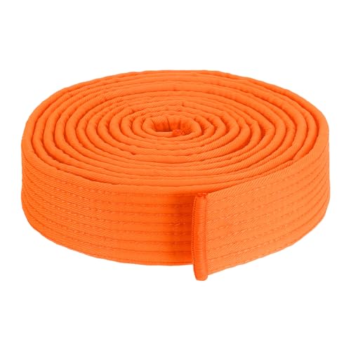 PATIKIL Taekwondo Farbiger Ranggürtel 1,5" x10,5Ft 3,2m, Baumwollkampfkunst Judo Karate Gürtel für Trainerunterricht, Orange PATIKIL Taekwondo Farbiger Ranggürtel 1,5" x10,5Ft 3,2m, Baumwollkampfkunst Judo Karate Gürtel für Trainerunterricht, Orange von PATIKIL