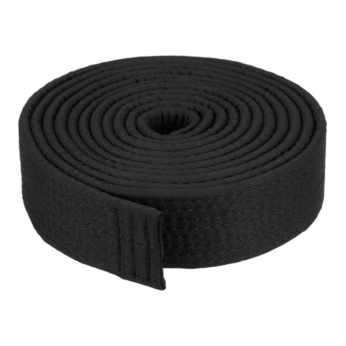PATIKIL Taekwondo Farbiger Ranggürtel 1,6" x9,8ft 3 m, Polyester Kampfkunst Judo Karate Gürtel für Trainer Unterricht Praxis, Schwarz PATIKIL Taekwondo Farbiger Ranggürtel 1,6" x9,8ft 3 m, Polyester Kampfkunst Judo Karate Gürtel für Trainer Unterricht Praxis, Schwarz von PATIKIL