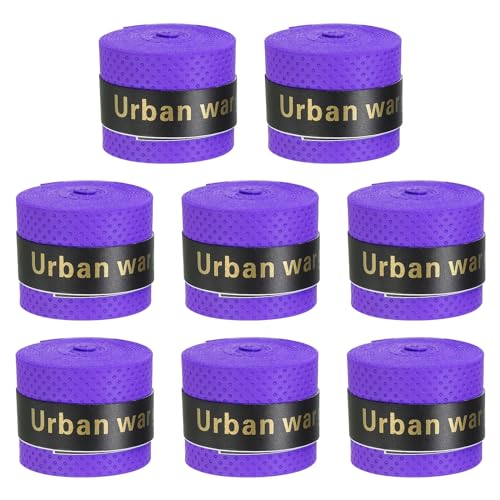 PATIKIL Tennis Badminton Schläger Overgrip, 8er Pack Anti-Rutsch-Schlägergriffband absorbiert Schweiß Drumstick Tape Wrap für Drumstick Baseball Pickleball Paddle, Lila PATIKIL Tennis Badminton Schläger Overgrip, 8er Pack Anti-Rutsch-Schlägergriffband absorbiert Schweiß Drumstick Tape Wrap für Drumstick Baseball Pickleball Paddle, Lila von PATIKIL