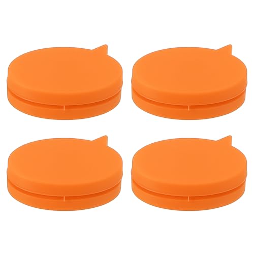 PATIKIL Tennis Vibrationsdämpfer 1,1 Zoll, 4er-Pack Silikon-Tennis-Schläger-Schockabsorber Schläger-Saitendämpfung für Tennis-Schläger, Orange von PATIKIL