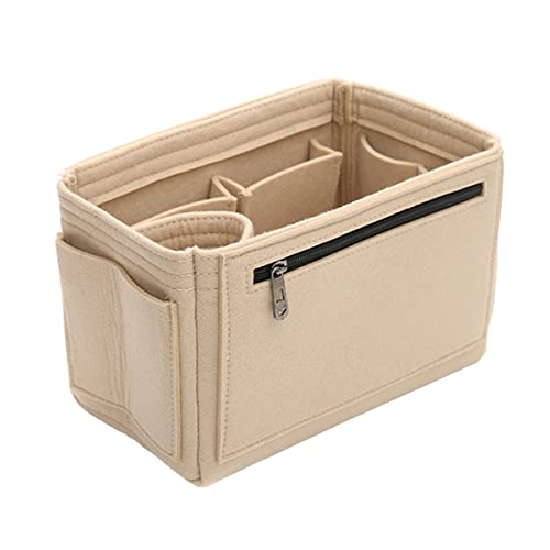 PATKAW 1Stk Aufbewahrungstasche Make-up-Tasche Make-up-Pinselhalter Storage Boxes aufbwahrungs-Box Koffer Taschen behälter für schminke Damen Schminktasche Kulturbeutel gefühlt Khaki von PATKAW