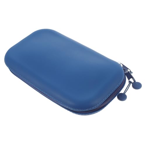 PATKAW Kosmetik-Aufbewahrung Tasche federmäppchen Make up Pinsel Organizer kosmetiktaschen Stiftemäppchen makeupbag Pencil case Etui Bleistift Stifttasche Schulorganisator Kieselgel Blue von PATKAW