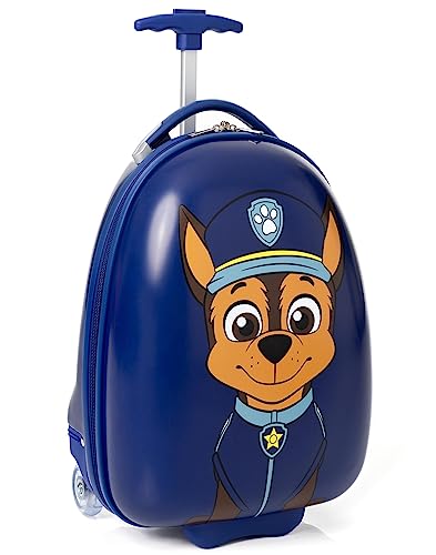 PAW PATROL Chase Koffer für Kinder | Jungen Navy Cabin Kleiner Hartschalen-Hardcover-Urlaubstrolley mit ausziehbarem Griff | Polizist Cop Animated Character PAW PATROL Chase Koffer für Kinder | Jungen Navy Cabin Kleiner Hartschalen-Hardcover-Urlaubstrolley mit ausziehbarem Griff | Polizist Cop Animated Character von PAW PATROL
