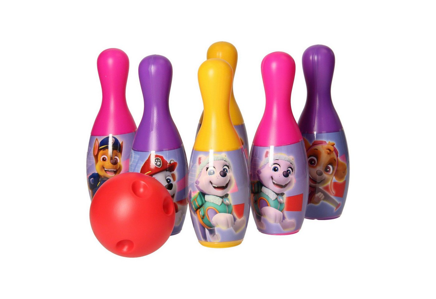 PAW PATROL Spielzeug-Gartenset Bowling set Outdoor-Spielzeug für Kinder 6 Pins und eine Bowlingkugel PAW PATROL Spielzeug-Gartenset Bowling set Outdoor-Spielzeug für Kinder 6 Pins und eine Bowlingkugel von PAW PATROL