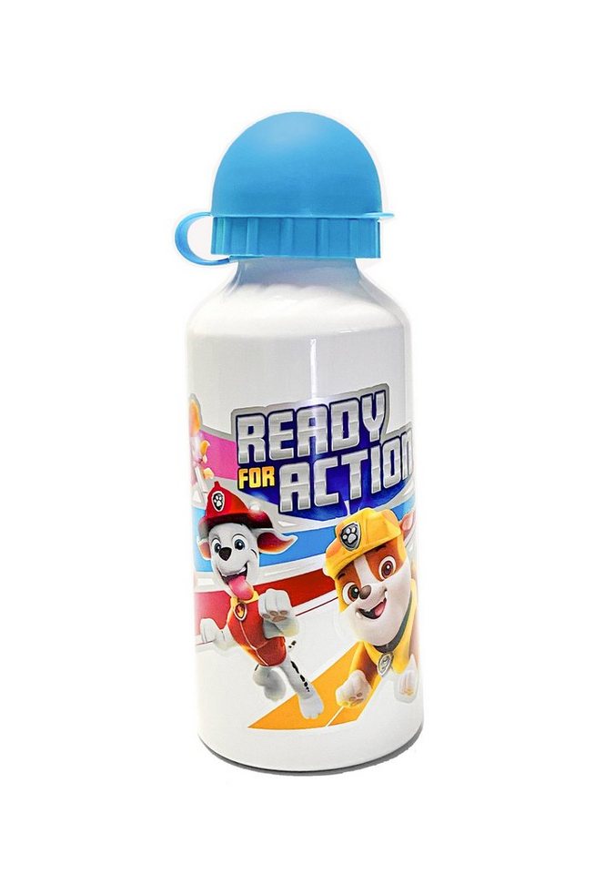 PAW PATROL Trinkflasche Kinder Jungen Aluminium Sportflasche Ready for Action von PAW PATROL