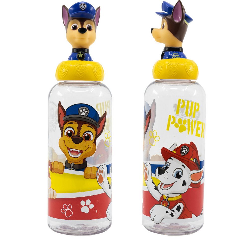 PAW PATROL Trinkflasche Paw Patrol Chase 3D Figur Deckel Wasserflasche Flasche 560 ml von PAW PATROL