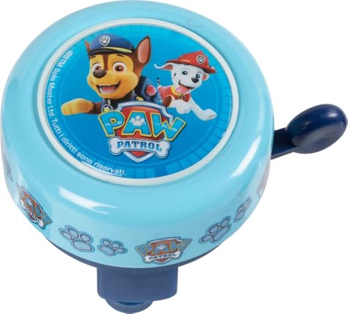 TataWay - Paw Patrol Fahrradklingel | Einfach am Lenker zu befestigen | Mit Paw Patrol-Grafik | Inkl. Schrauben, Hellblau, Einheitsgröße, Metall von TataWay in viaggio si cresce