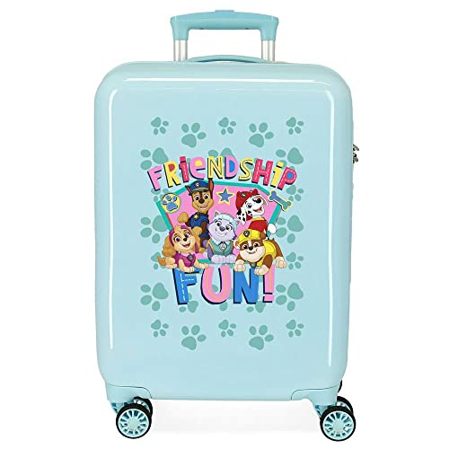 Paw Patrol Canine Patrol Friendship Fun Blue Kabinenkoffer 38 x 55 x 20 cm starres ABS-Seitenkombinationsschloss 34 l 2 kg 4 Doppelrollen Handgepäck von PAW PATROL