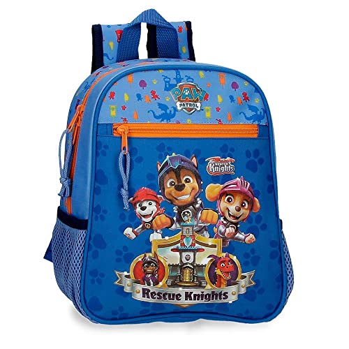 Paw Patrol Patrulla Canina Rescue Knights Blue Vorschulrucksack 23x28x10 cm Polyester 6,44L von PAW PATROL