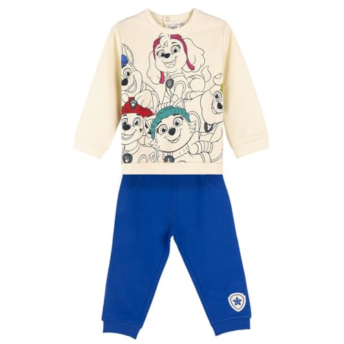 Paw Patrol Trainingsanzug für Kinder - 2-teiliges Set - 18 Monate - Aus 240 g/qm Baumwolle und Polyester - Hellbeige und Blau - Jogginganzug mit Langarm T-Shirt - Original Produkt in Spanien Designed Paw Patrol Trainingsanzug für Kinder - 2-teiliges Set - 18 Monate - Aus 240 g/qm Baumwolle und Polyester - Hellbeige und Blau - Jogginganzug mit Langarm T-Shirt - Original Produkt in Spanien Designed von PAW PATROL