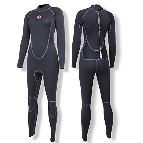PAWHITS Damen Neoprenanzug 3mm Thermal Langarm Neopren Neoprenanzüge in voller Länge zum Tauchen Pink (Schwarz, M) PAWHITS Damen Neoprenanzug 3mm Thermal Langarm Neopren Neoprenanzüge in voller Länge zum Tauchen Pink (Schwarz, M) von PAWHITS