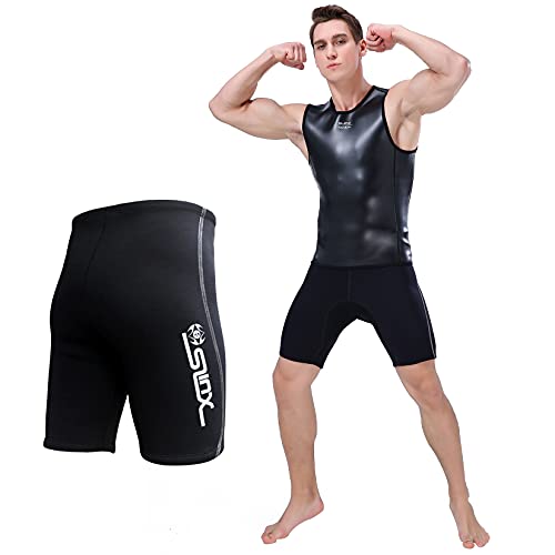 PAWHITS Neoprenanzug Pants 2mm Hohe Taille Kurzer Neoprenhose Tauchen Schwimmen Surfen Hosen für Männer von PAWHITS