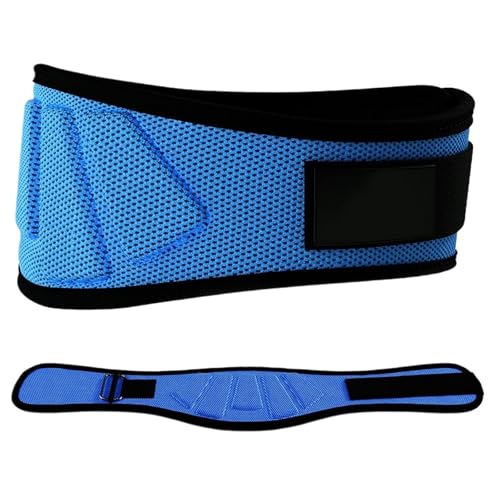 PBDEIOEOE Gewichthebergürtel, Gewichthebergürtel for Männer und Frauen – Gewichthebergürtel zur Unterstützung des Rumpfes und des unteren Rückens, Workout-Taillengürtel for Gewichtheben(Blue,L) von PBDEIOEOE