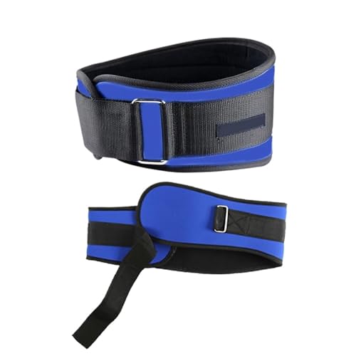 PBDEIOEOE Gewichthebergürtel, Rückenstütz-Workout-Gürtel mit Metallschnalle for Männer und Frauen, Fitnessstudio, Kniebeugen, Kreuzheben, Powerlifting, Cross-Training(Blue,XL) von PBDEIOEOE