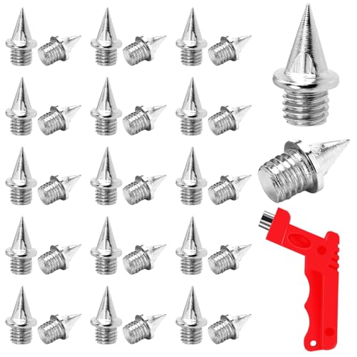 PBUSPU 60 Stück Spike Nägel 7mm mit Spikeschlüssel, Carbon-Spikes, Pyramid Ersatz Spikes für Langlauf Spikes Pyramiden Spikes für Laufschuhe Sportschuhe Joggen Laufen PBUSPU 60 Stück Spike Nägel 7mm mit Spikeschlüssel, Carbon-Spikes, Pyramid Ersatz Spikes für Langlauf Spikes Pyramiden Spikes für Laufschuhe Sportschuhe Joggen Laufen von PBUSPU