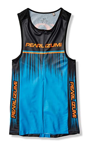 PEARL IZUMI Elite Inrcool Limited Tri Singlet für Herren, Herren, Bel Air Blue Rush, Large von PEARL IZUMI