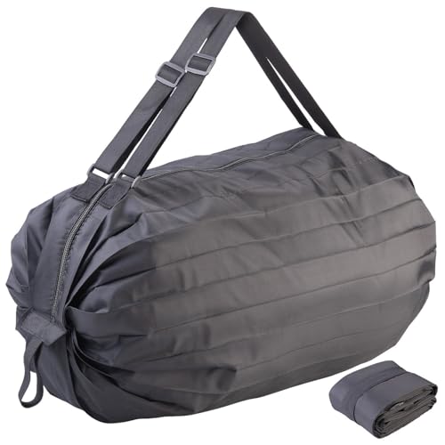 PEARL Falttasche Reisetasche: Leichte Falt-Reisetasche aus Polyester, 30 Liter, mit 68-cm-Tragegurt (Faltbare Reisetasche Handgepäck, robuste Reisetasche, Rucksack) von PEARL