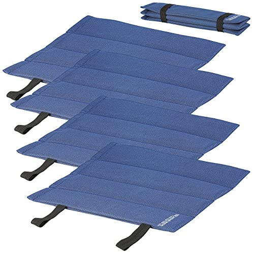 PEARL Faltsitzkissen: Faltbares Iso-Sitzkissen, 4er- Set (Thermo Sitzkissen Outdoor, Thermo Sitzkissen für unterwegs, Picknickdecke) von PEARL