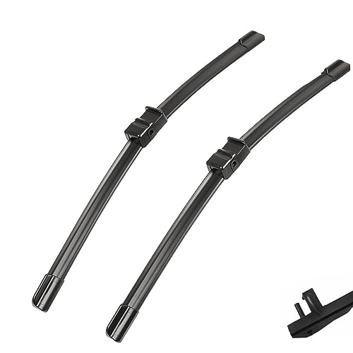 Car Wiper Compatible with Ford C-Max MK1 2003-2010 Front Wiper Blades Soft Rubber Windscreen Wipers Auto Windshield 26" 19" 650mm 475mm (Color : 2 PCS) von PEBKYFA