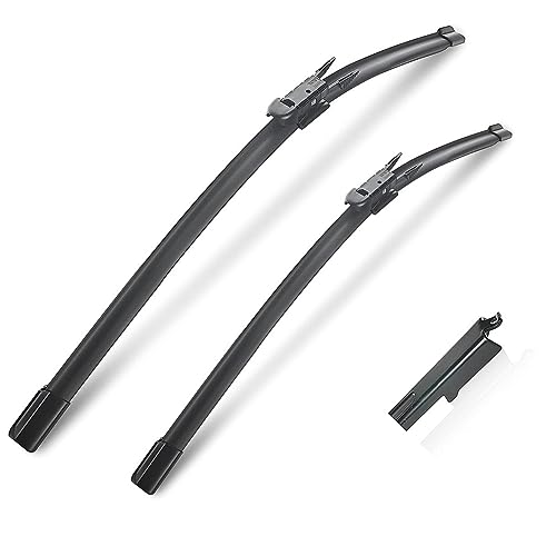 Car Wiper Compatible with MG 350 2010-2015 Front Wiper Blades Soft Rubber Windscreen Wipers Auto Windshield 22"+16" 550mm + 400mm (Color : 2 PCS) von PEBKYFA