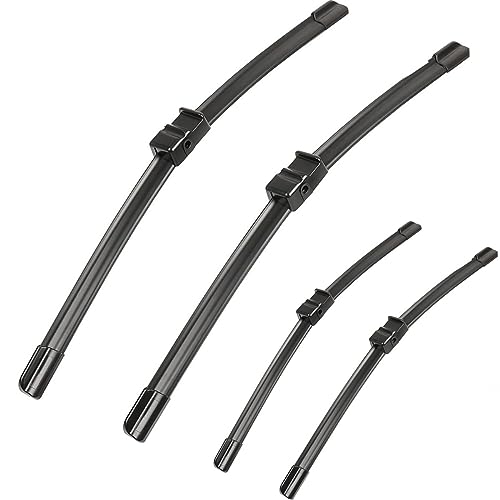 Car Wiper Compatible with VW Golf Plus 521 2009-2014 Front Wiper Blades Soft Rubber Windscreen Wipers Auto Windshield 28" 700mm (Color : 2 PCS) von PEBKYFA