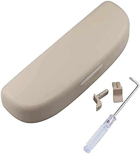 , Für BMW E39 E90 E36 E60 E34 E30 F30 F10, Für Audi A4 A6 A3 A5 Q3 Q5 Q7 Zubehör Auto Sonnenbrille Brillen Aufbewahrungskoffer Box Halter,Beige , Für BMW E39 E90 E36 E60 E34 E30 F30 F10, Für Audi A4 A6 A3 A5 Q3 Q5 Q7 Zubehör Auto Sonnenbrille Brillen Aufbewahrungskoffer Box Halter,Beige von PEBKYFA