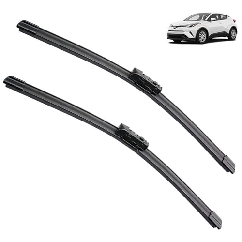 LHD RHD Front Rear Wiper Blades Set Compatible with Toyota C-HR CHR 2016 2017 2018 2019 2020 2021 2022 2023 Windscreen Windshield 26" 16" 14" (Color : Front, Size : RHD) von PEBKYFA