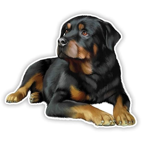 S50478# Verschiedene Größen Persönlichkeit PVC Aufkleber Rottweiler Hund V8 wasserdichte Auto Aufkleber auf Motorrad Laptop Dekorative von PEBKYFA