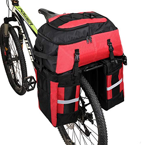PELLOR Fahrrad Gepäcktaschen, 3 in 1 Multifunction 70L Gepäckträger Tasche Reißfest Groß Fahrradtaschen mit Regen-Abdeckung PELLOR Fahrrad Gepäcktaschen, 3 in 1 Multifunction 70L Gepäckträger Tasche Reißfest Groß Fahrradtaschen mit Regen-Abdeckung von PELLOR