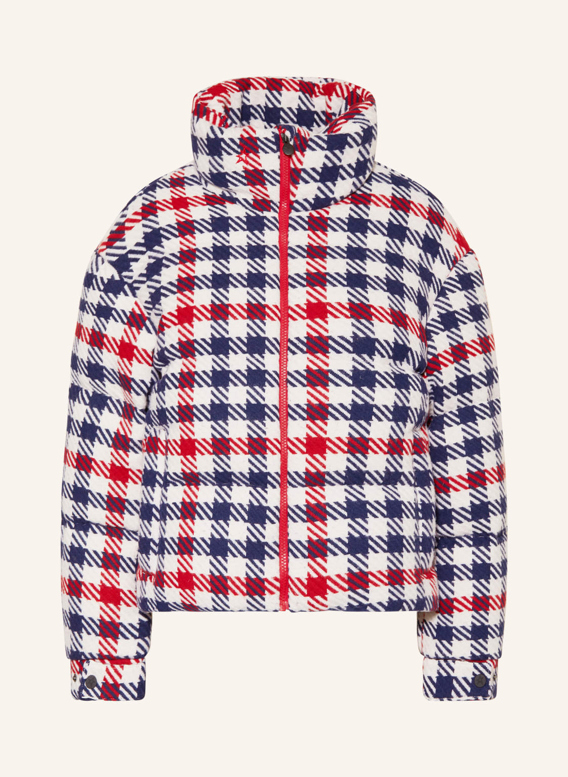 Perfect Moment Daunen-Skijacke Star Gingham weiss Perfect Moment Daunen-Skijacke Star Gingham weiss von PERFECT MOMENT