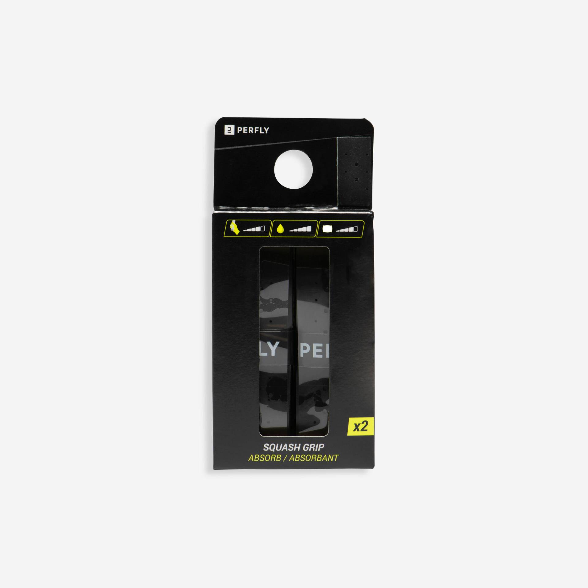 Griffband Squash - ABSORB 2er-Pack schwarz Griffband Squash - ABSORB 2er-Pack schwarz von PERFLY